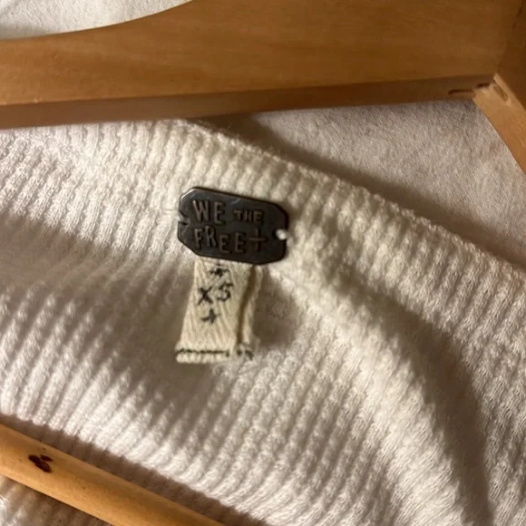 Free people white boho long sleeve top - Picture 4 of 4